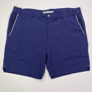 Criquet Shorts Men XXL Performance Nylon Lightweight Golf Activewear Blue Purple